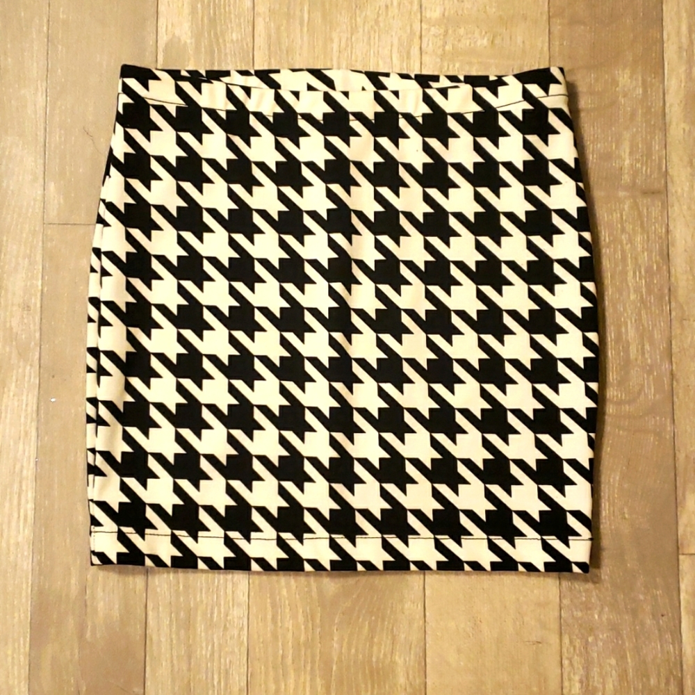 Candies houndstooth mini skirt